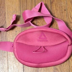 Reebok Pink Mesh Front Waist Bag